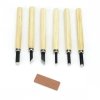 Modelcraft PCT1006 Wood Carving Tool Set with Sharpening Stone